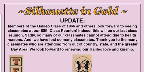 Galileo High School Class of 66, 60th year reunion