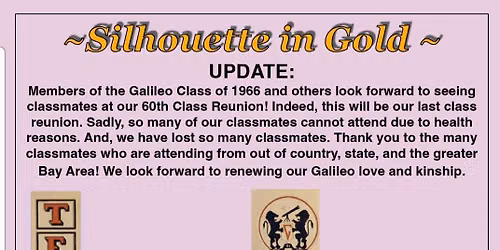 Galileo High School Class of 66, 60th year reunion