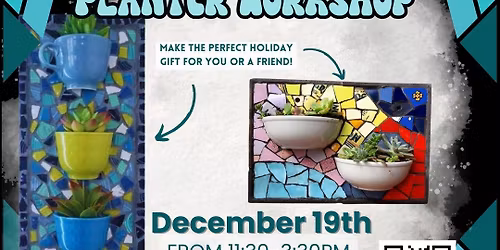  55+ Club Mosaic Planter Workshop
