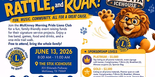 SHAKE, RATTLE , & ROAR FUNDRAISING WALK! \ud83e\udd81