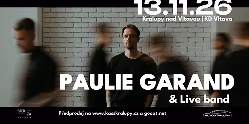 Paulie Garand & live band @Kralupy nad Vltavou