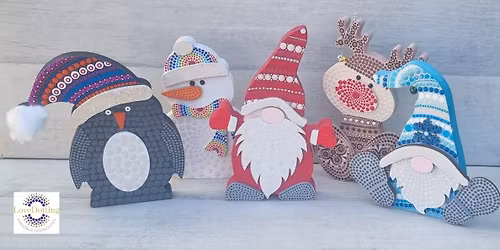 Mandala Dotted Christmas Characters Workshop  \u00a335 at Belfairs Discovery Centre