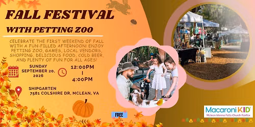 Fall Festival with Petting zoo!