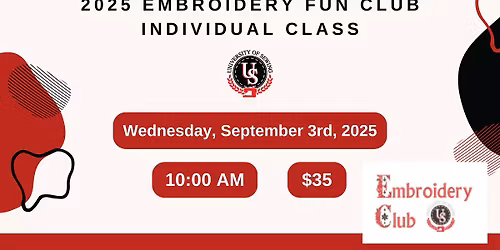 2025 Embroidery Fun Club Individual Class