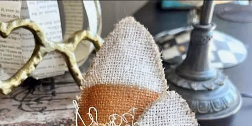 Burlap Candy Corn