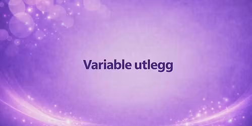 Variable utlegg
