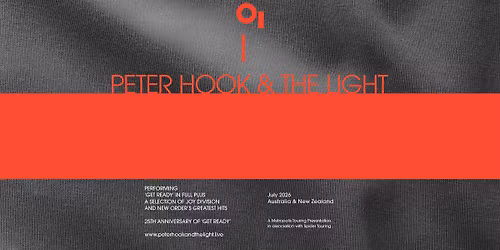 Peter Hook & The Light (UK) Australian Tour 2026 | Astor Threatre, Perth