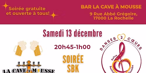 Soir\u00e9e SBK - Initiation Kizomba - La Rochelle
