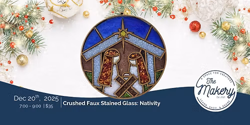 Crushed Faux Stained Glass: Nativity