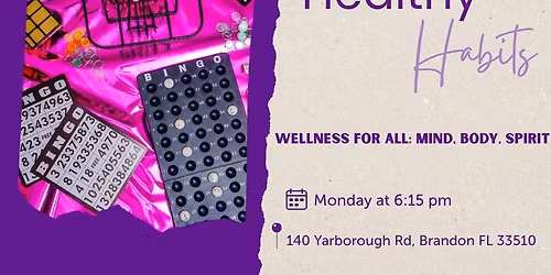 Healthy Habits | Designer Purse Bingo