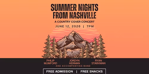 "Summer Nights from Nashville" - A Country Cover Concert