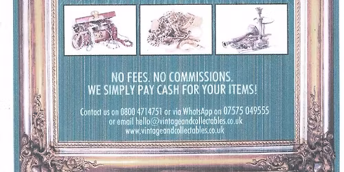 VINTAGE & COLLECTABLES ROADSHOW@BARLEY MOW VILLAGE HALL