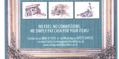 VINTAGE & COLLECTABLES ROADSHOW@BARLEY MOW VILLAGE HALL