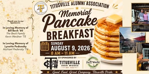 Titusville Alumni Association Memorial Pancake Breakfast