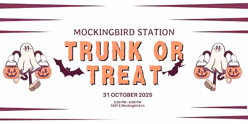 Mockingbird Station Trunk or Treat
