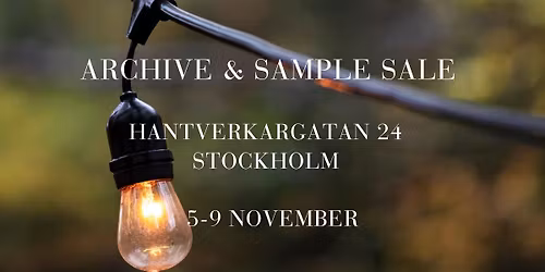 LEXINGTON ARCHIVE SALE IN STOCKHOLM