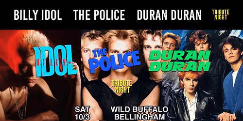 Nite Wave Presents: Billy Idol \/ The Police \/ Duran Duran \u2014 Tribute Night