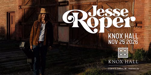 JESSE ROPER - LIVE at Knox Hall