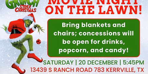 How The Grinch Stole Christmas: Movie Night on the Lawn