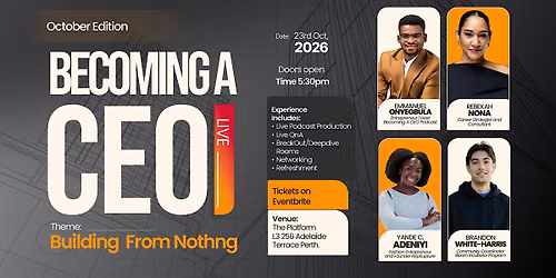Becoming A CEO Live