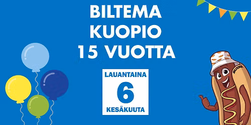 Biltema Kuopio 15 vuotta!
