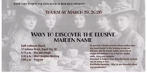 Ways to Discover the Elusive Maiden Name