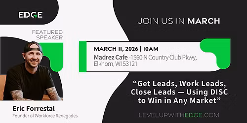 EDGE March Event: Using DISC to Win in Any Market