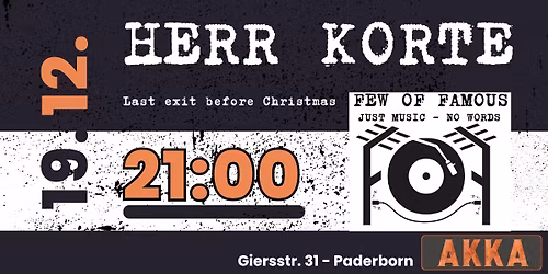 Last exit before Christmas mit Dj Herr Korte