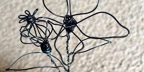 Wire flowers - in a vase