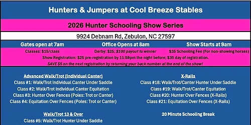 June 6th Hunter Schooling Show