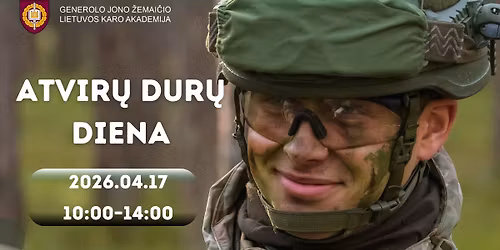 Pa\u017eink karininko keli\u0105! Atvir\u0173 dur\u0173 diena LKA 2026'