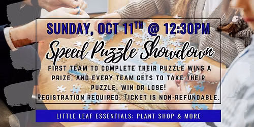 Speed Puzzle Showdown <Team Competition>