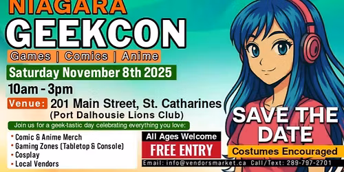 \ud83c\udfae Niagara GeekCon \u2013 A Celebration of All Things Geek!\n\n