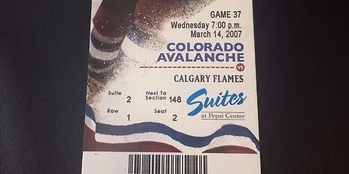 Colorado Avalanche at Calgary Flames at Scotiabank Saddledome