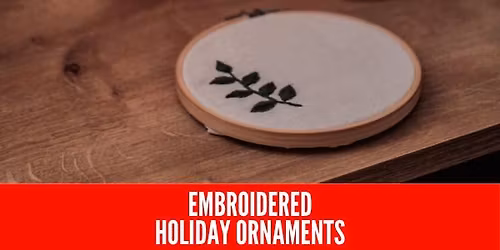 Embroidered Holiday Ornament