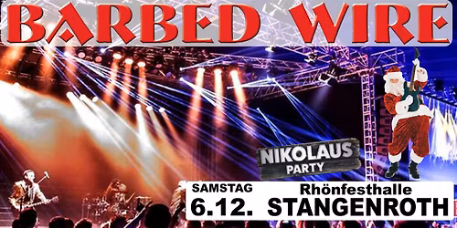 Nikolausparty mit Barbed Wire \/ Rh\u00f6nfesthalle Stangenroth \/ 06.12.2025
