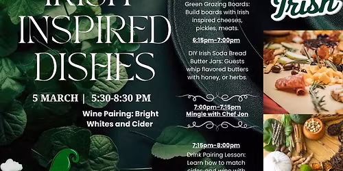 Behind the Apron Series: March - Irish Inspired Dishes