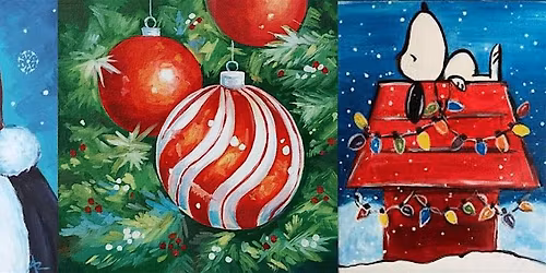 Winter + Christmas Painting Party! (Downtown McHenry)