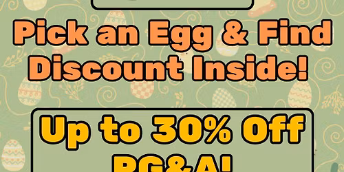 Eggstra Savings Sale!