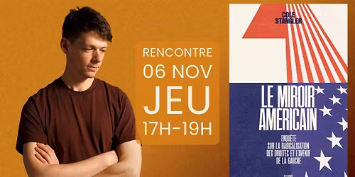 Rencontre-D\u00e9dicace - Cole Stangler - Le miroir am\u00e9ricain