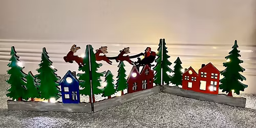 Crafternoon Tea \ud83e\uded6 Wooden Christmas Scene \ud83c\udf84 