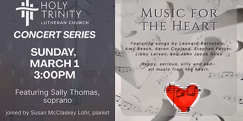 Holy Trinity Concert Series: Music for the Heart