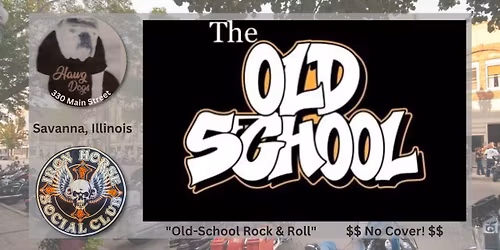 The Old School inside Hawg Dogs, Savanna IL
