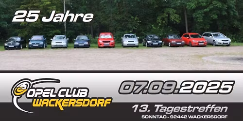 13. Tagestreffen des Opel Club Wackersdorf