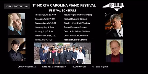 North Carolina Piano Festival Concerts