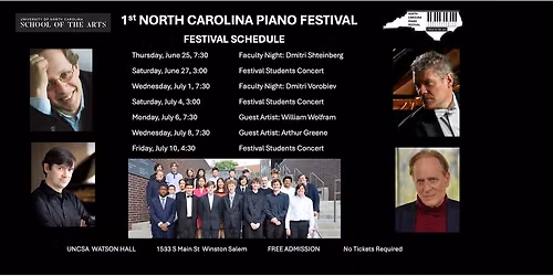 North Carolina Piano Festival Concerts
