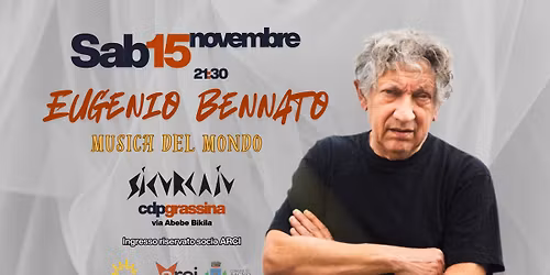 \ud83c\udfb6 MUSICA DEL MONDO | EUGENIO BENNATO @ SICURCAIV
