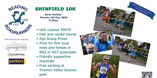 Shinfield 10k & Junior Cross Country Races 2026