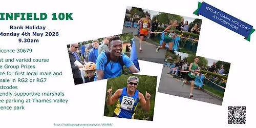 Shinfield 10k & Junior Cross Country Races 2026