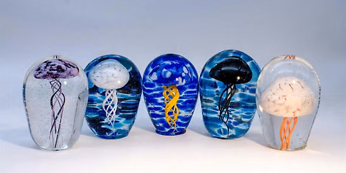 Jellyfish! You yearn for the beach so create jellyfish paperweights!